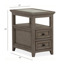 Magnussen Home Paxton Place Dovetail Grey Rectangular Caster Cocktail Table With 2 Chairside End Table