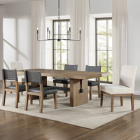 Aubrey Brown 7pc w/ Uph Chair