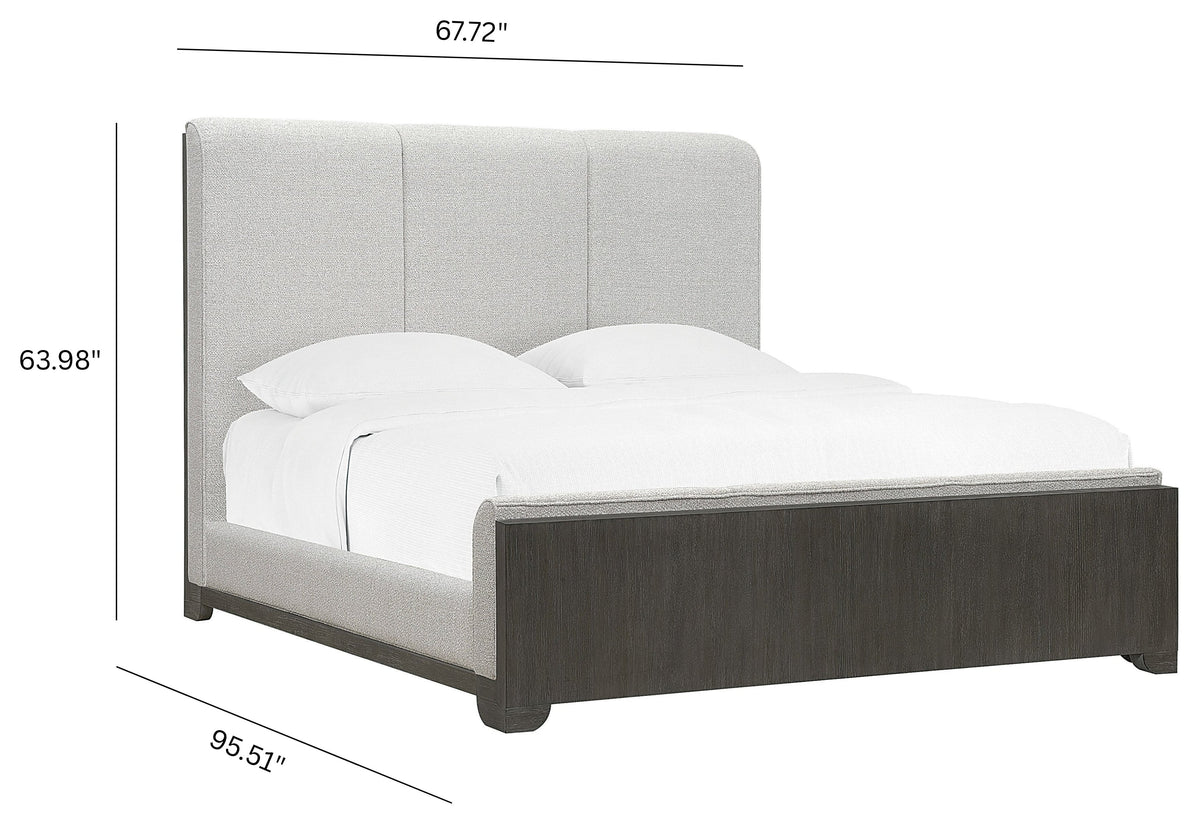 Pulaski Anderson Park Moose Trail And Frontier Brown Queen Upholstered Bed