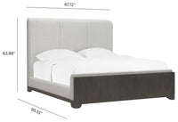 Pulaski Anderson Park Moose Trail And Frontier Brown Queen Upholstered Bed