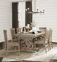 Magnussen Home Tinley Park Dove Tail Grey Extendable Rectangular Dining Table
