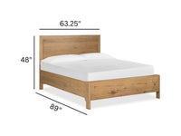 Magnussen Home Davenport Rustic Caramel Queen Panel Bed With 2 Nightstands