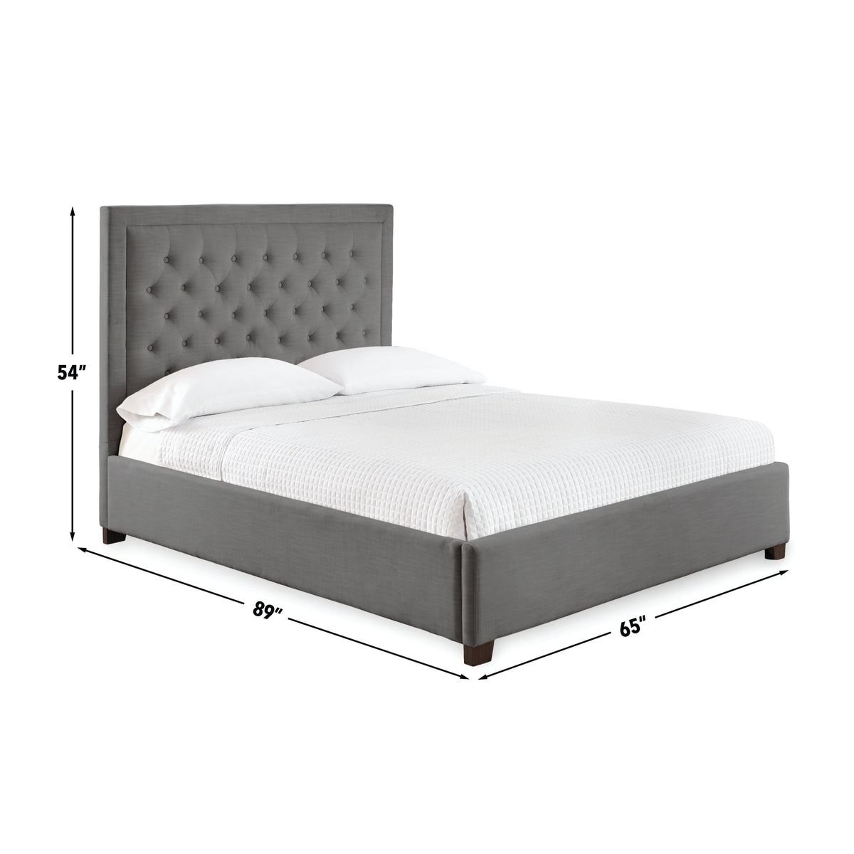 Isadora Queen Bed GrayALL E-COMMERCE