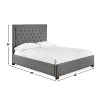 Isadora Queen Bed GrayALL E-COMMERCE