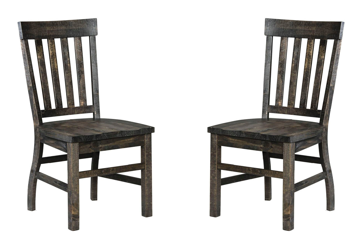 Magnussen Home Bellamy Peppercorn Extendable Rectangular Dining Table With 2 Side Chairs Bench And Buffet