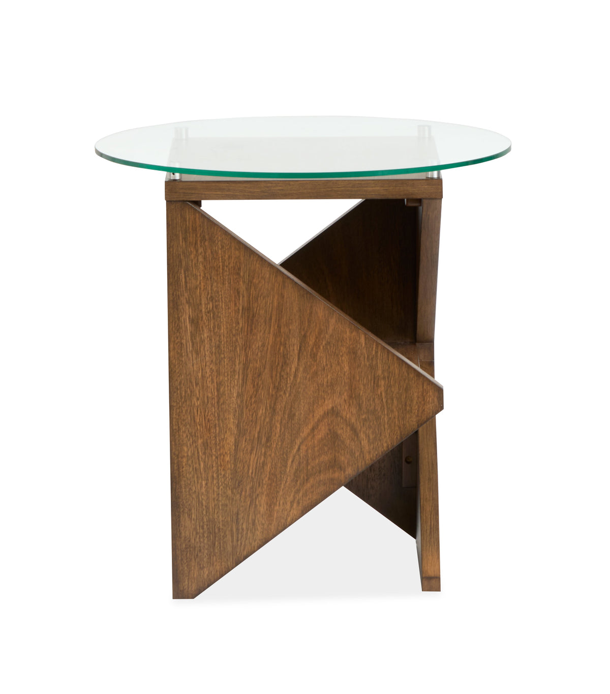 Magnussen Home Vector Russet Round Accent Table