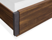 Magnussen Home Jensen Tavern Brown Queen Panel Bed With 2 Nightstands