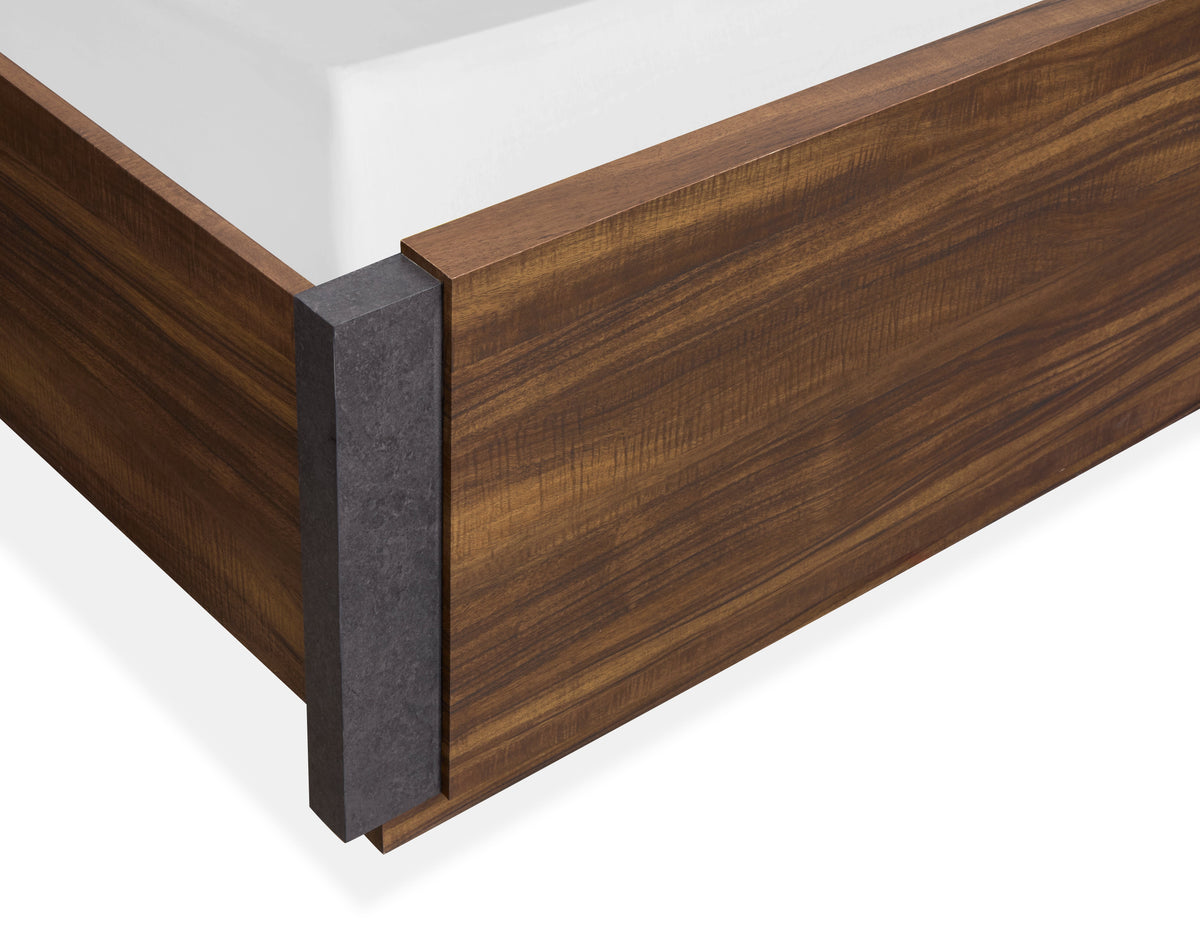 Magnussen Home Jensen Tavern Brown King Panel Bed With Nightstand