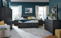 Magnussen Home Kinsley Black Heron King Panel Storage Bed
