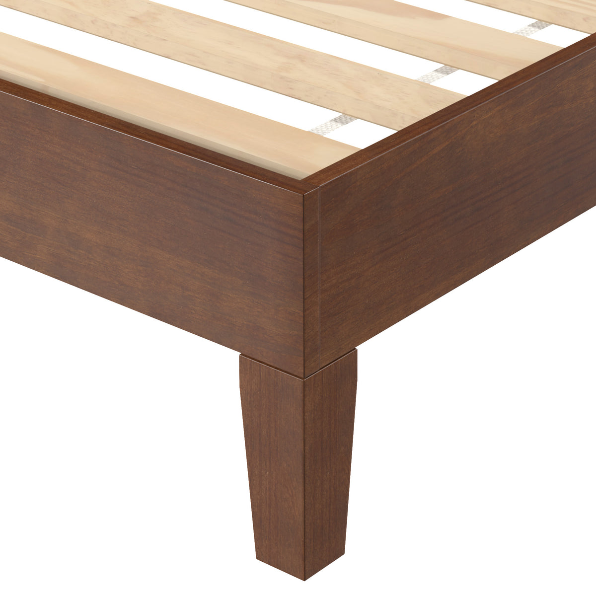 Nix Solid Wood Twin Platform Bed, Natural
