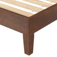 Nix Solid Wood Twin Platform Bed, Natural