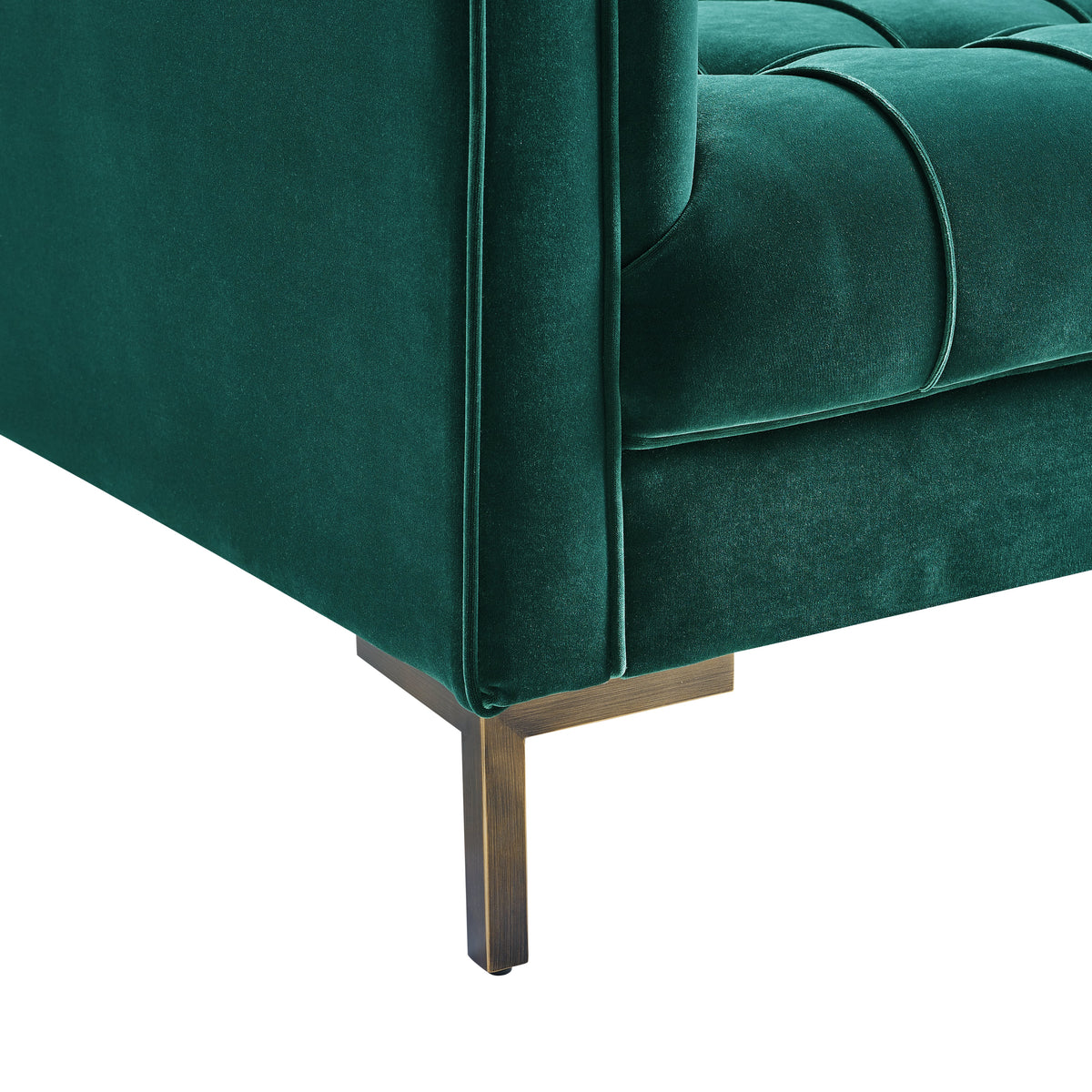 Isaac Green Velvet Loveseat