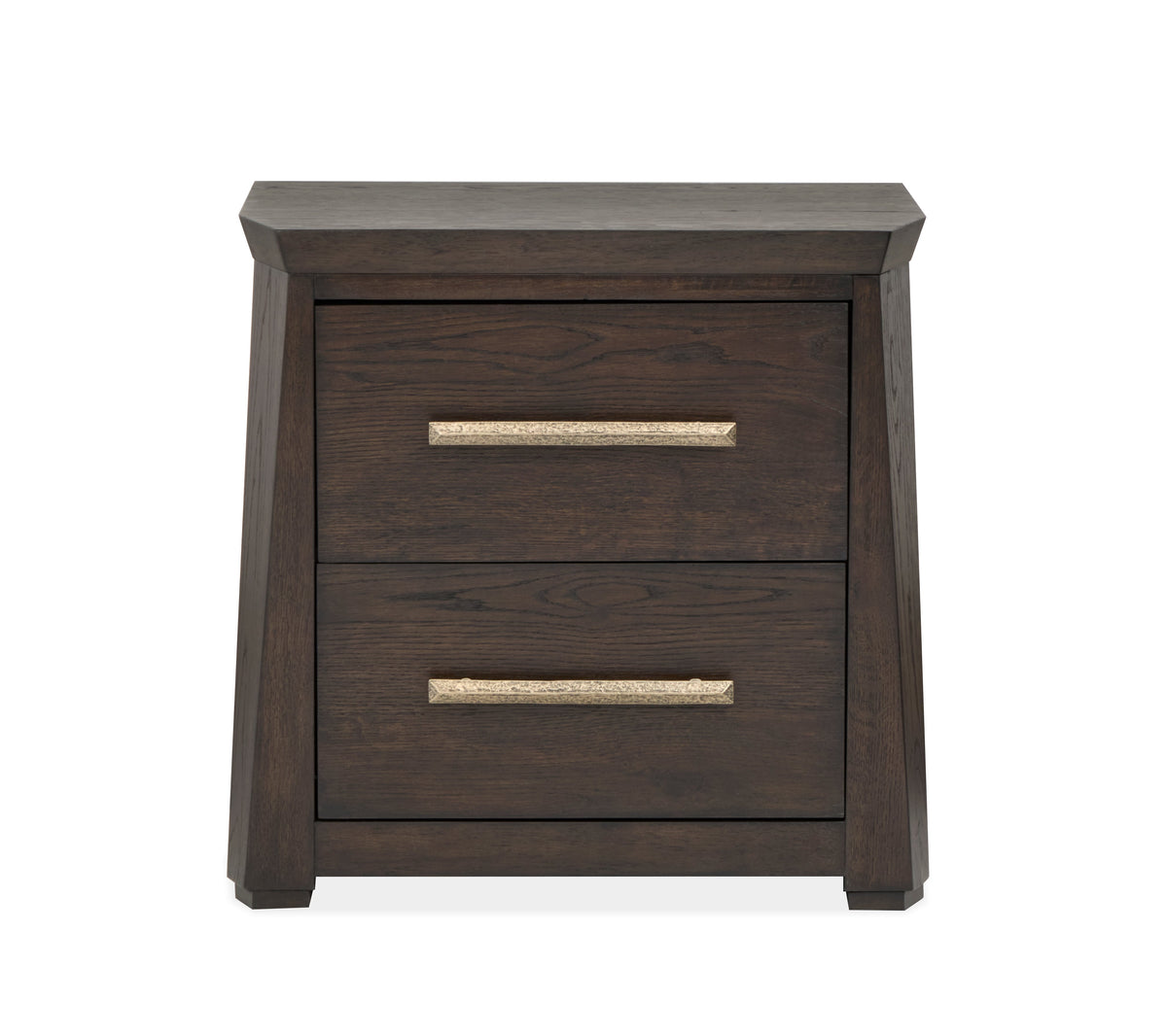 Magnussen Home Tauren Coffee Bean Queen Panel Bed With Nightstand