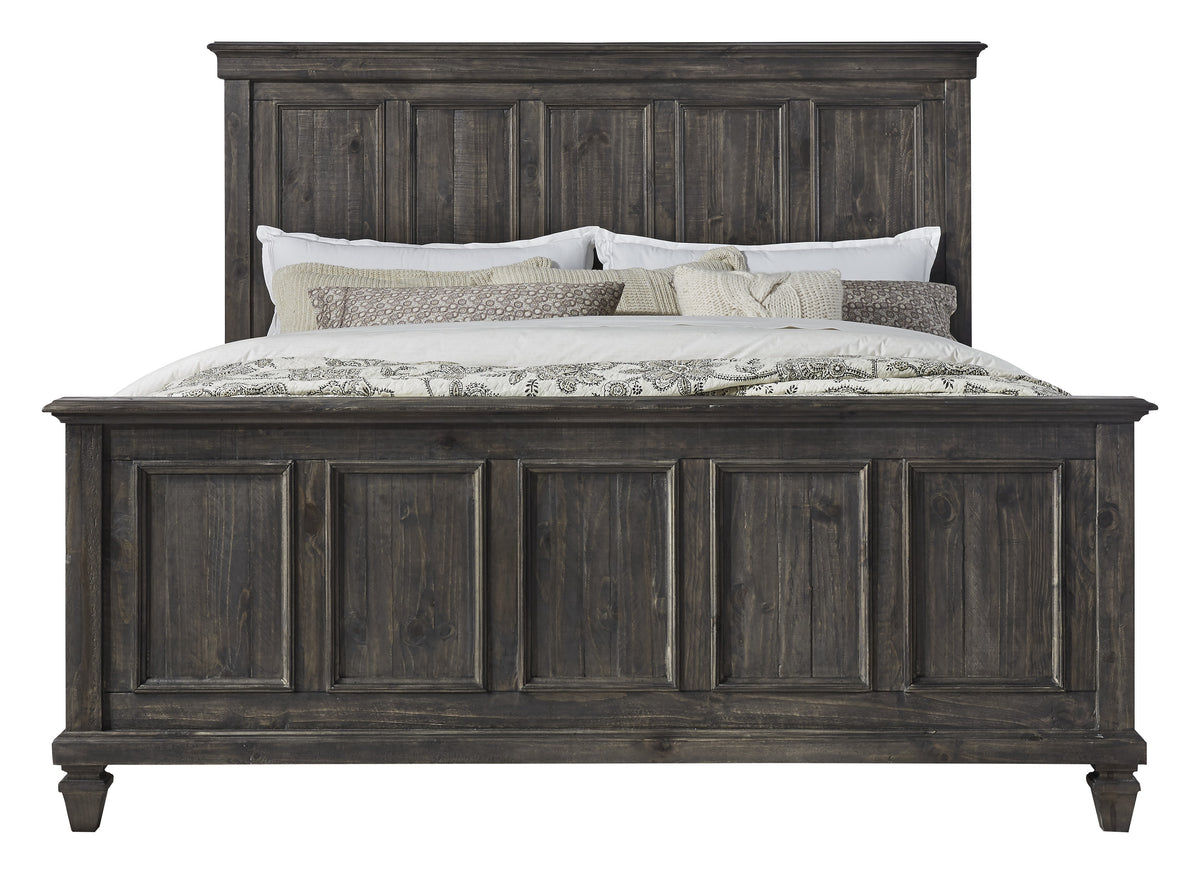 Magnussen Home Calistoga Weathered Charcoal Queen Panel Bed