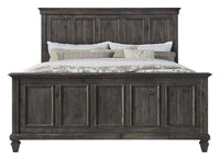 Magnussen Home Calistoga Weathered Charcoal Queen Panel Bed