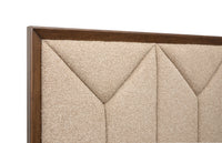 Magnussen Home Callisto Bourbon Brown Queen Upholstered Panel Bed With 2 Nightstands