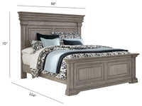 Pulaski Madison Ridge Heritage Taupe King Storage Bed With Nightstand