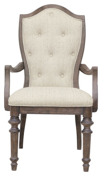 Pulaski Saddle Creek Timber Brown Upholstered Arm Chair Two Pack