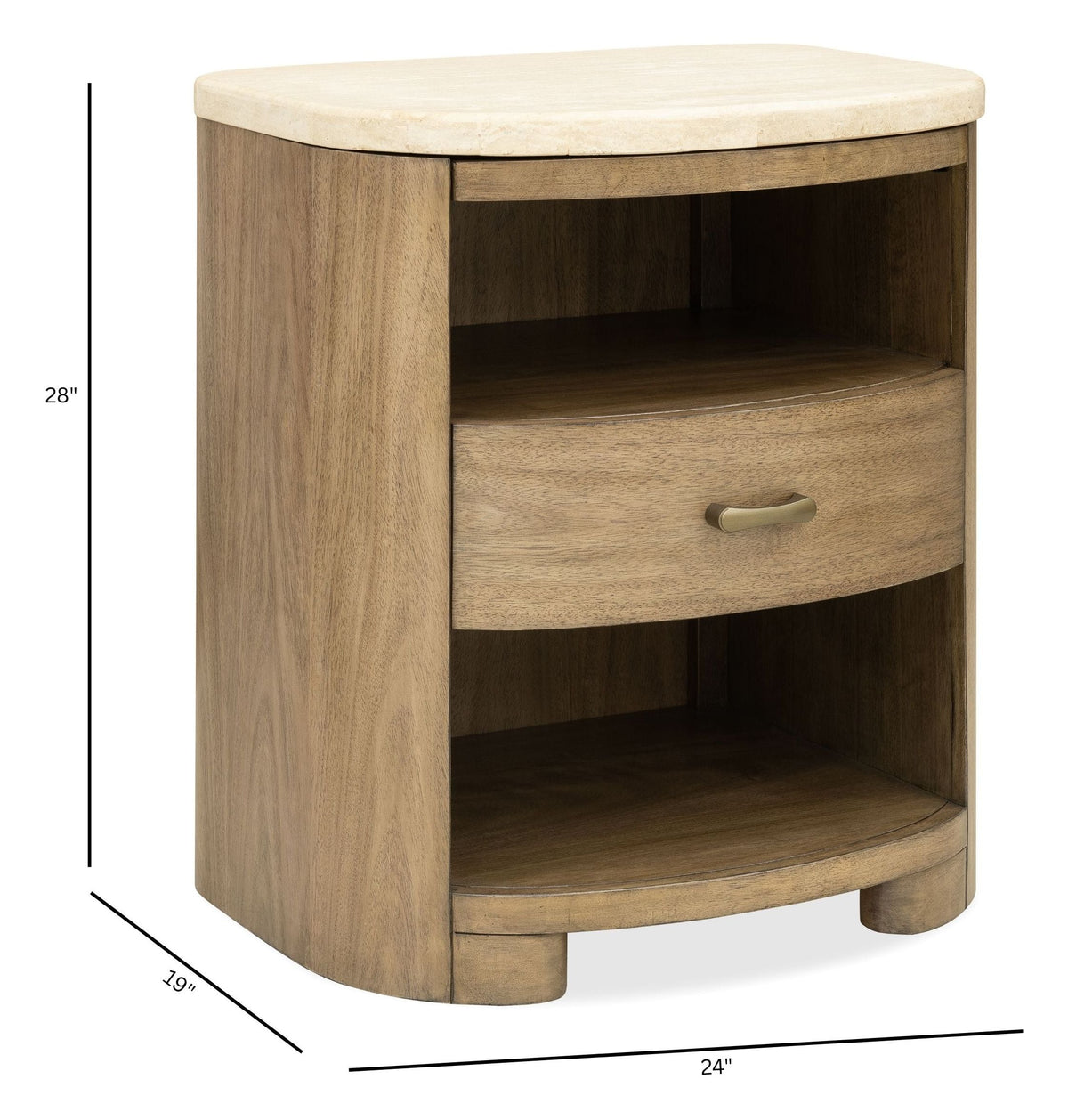 Pulaski Leeza Brown Accent Nightstand