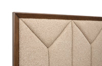 Magnussen Home Callisto Bourbon Brown Queen Upholstered Panel Storage Bed With Nightstand