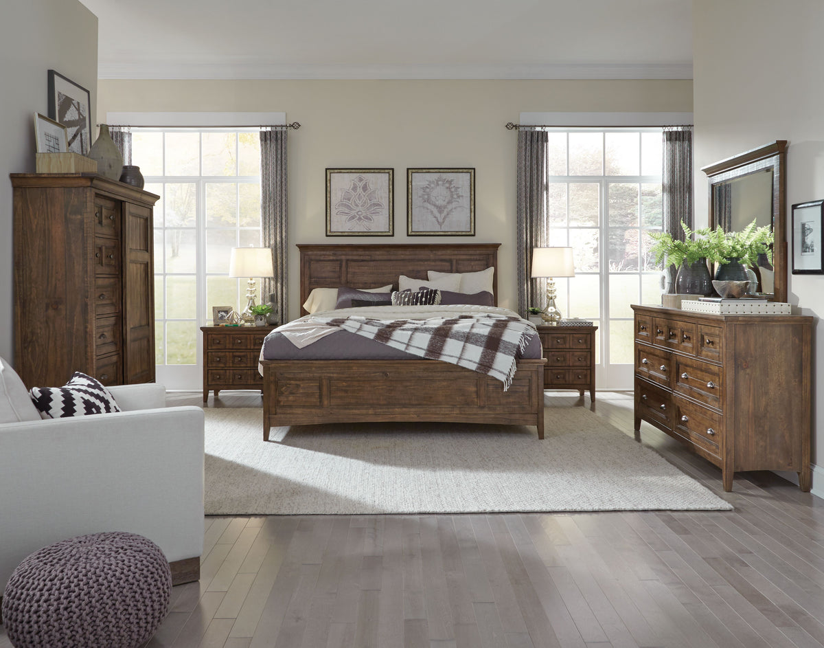 Magnussen Home Bay Creek Toasted Nutmeg King Panel Bed