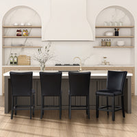 Camila 5PC Rectangle Counter Set Black Chair