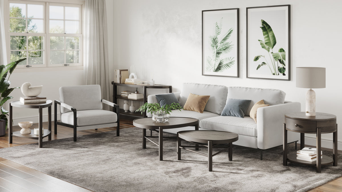 Magnussen Home Hadleigh Black Coffee Bean Shaped Accent End Table