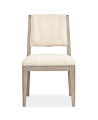Magnussen Home Braelyn Dorian Grey Upholstered Side Chair Two Pack