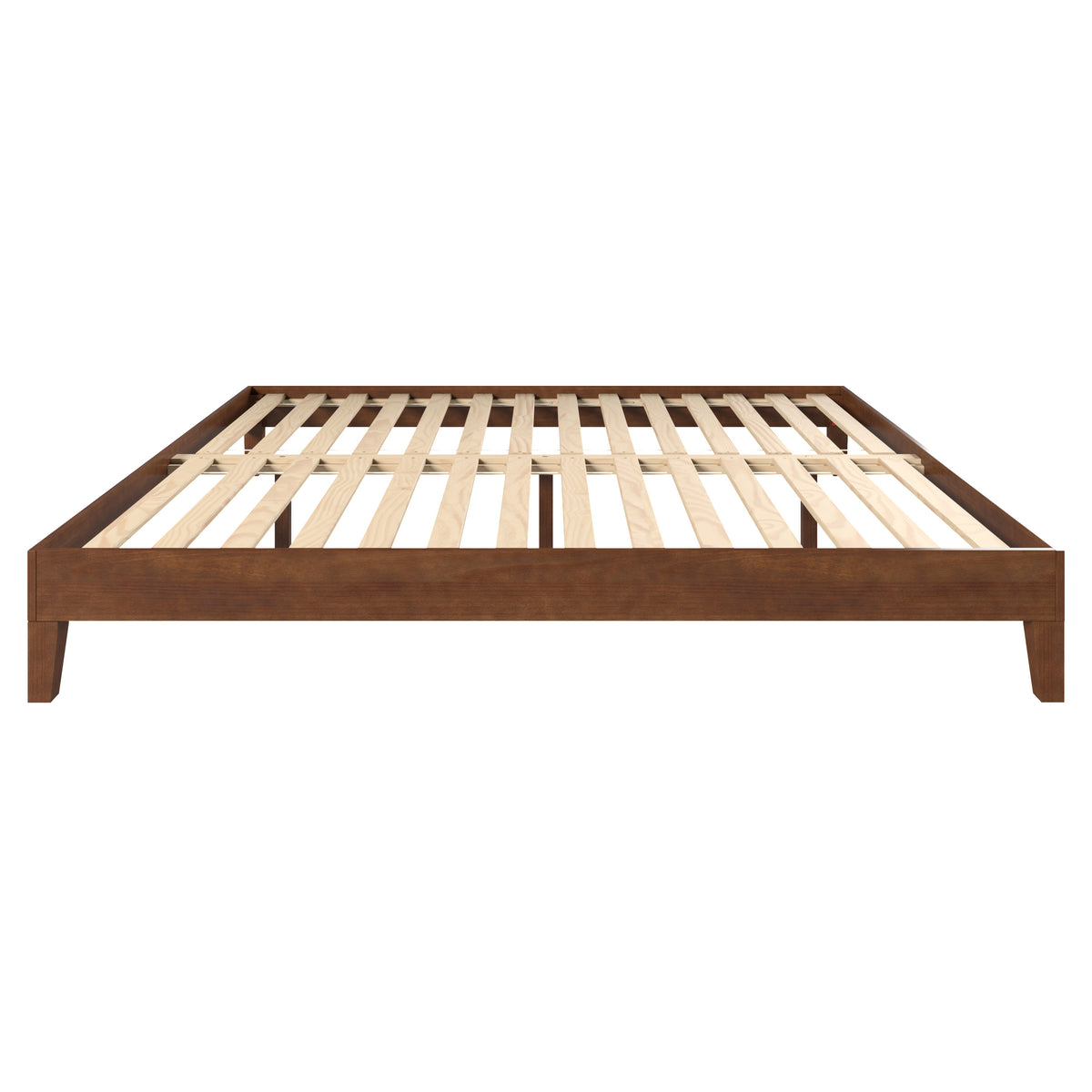 Nix Solid Wood King Platform Bed, Natural