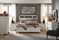 Magnussen Home Harper Springs Silo White Queen Panel Bed