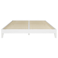 Nix Solid Wood King Platform Bed, White