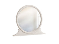 Pulaski Vivienne Whisper White Round Mirror