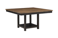 Harington Brown Dining Table with 4 Chairs and Bench