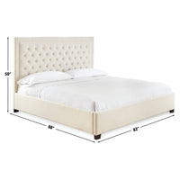Isadora King Bed WhiteALL E-COMMERCE