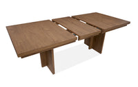 Magnussen Home Marcel Harvest Brown Extendable Trestle Dining Table With 8 Side Chairs