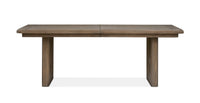 Magnussen Home Westbourne Dark Umber Extendable Trestle Dining Table With 6 Side Chairs