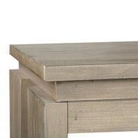 Magnussen Home Conrad Stone Harbor Grey Rectangular Lift Top Storage Cocktail Table With 2 End Table And Sofa Table