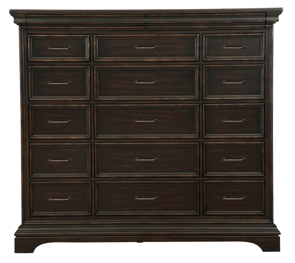 Pulaski Caldwell Smoked Molasses 17 Drawer Master Chest