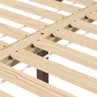 Nix Solid Wood King Platform Bed, Natural