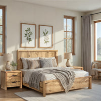 Magnussen Home Laramie Honey Wheat King Panel Bed