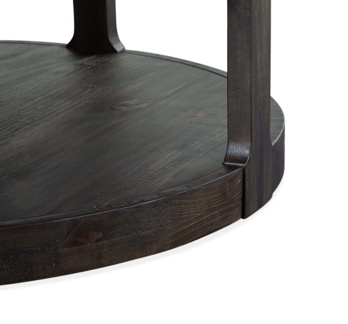 Magnussen Home Boswell Peppercorn Round Cocktail Table With 2 Nesting End Table