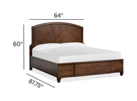 Salt Life Home Sugar Mill Spiced Rum Queen Panel Bed With Bachelor Chest