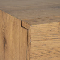 Magnussen Home Davenport Rustic Caramel King Panel Storage Bed With Nightstand