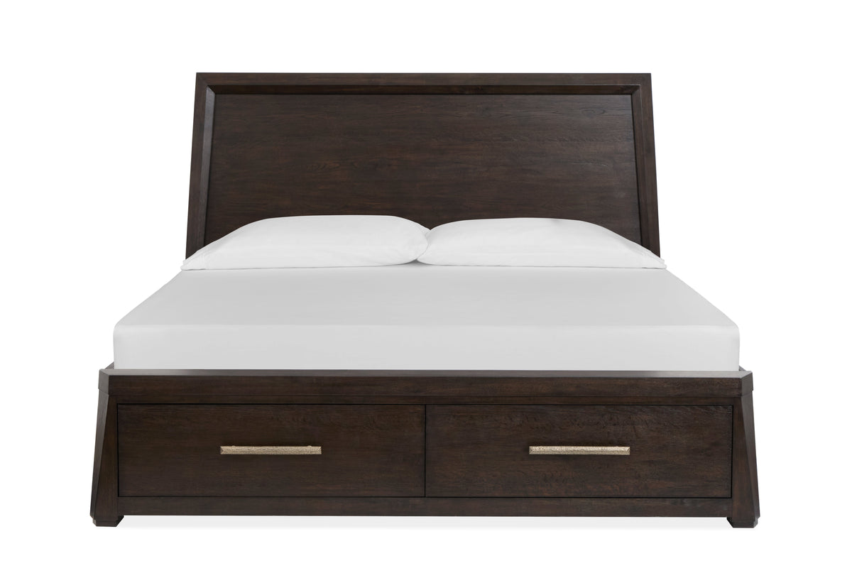 Magnussen Home Tauren Coffee Bean Queen Storage Footboard
