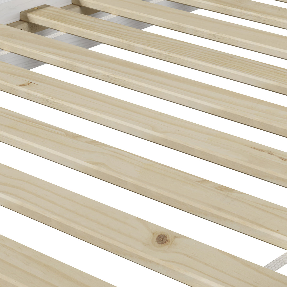 Nix Solid Wood King Platform Bed, White