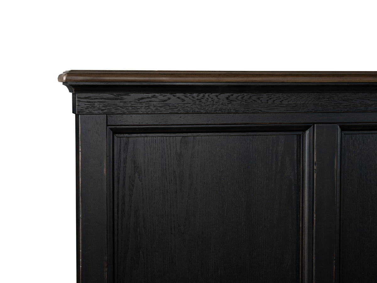 Magnussen Home Surrey Brown King Panel Bed With Nightstand