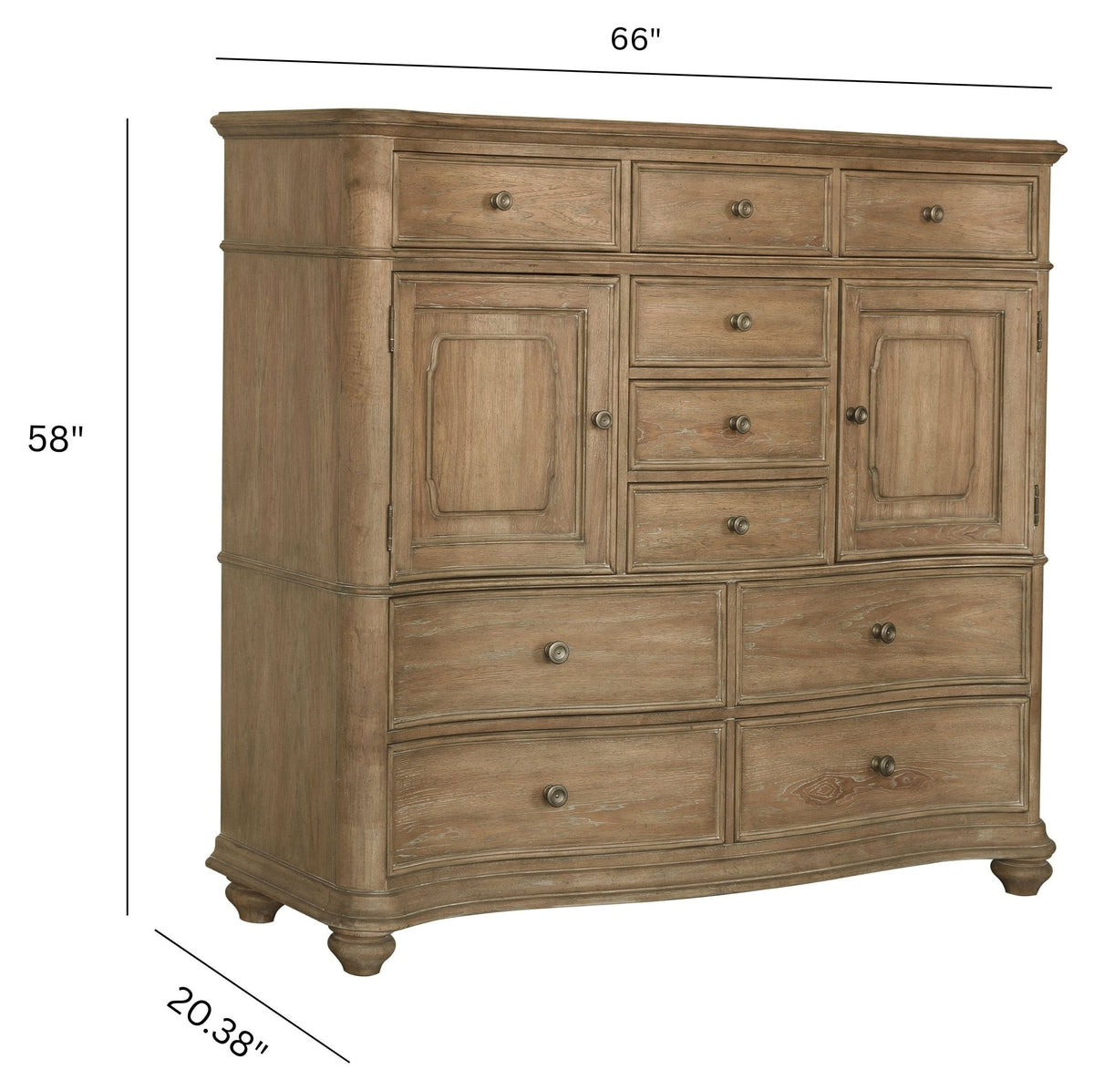 Pulaski Weston Hills Flax Seed 10 Drawer Master Chest
