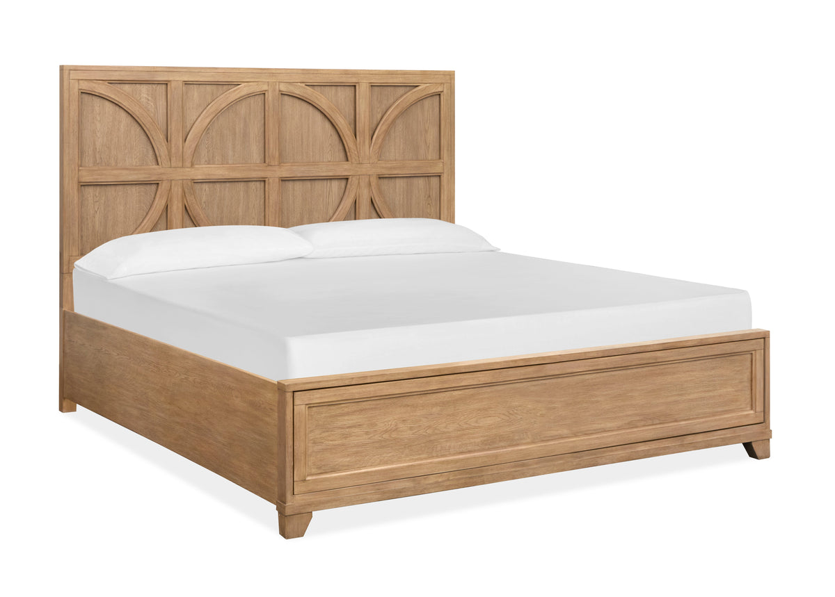 Magnussen Home Coventry Honey Wheat King Reversible Headboard