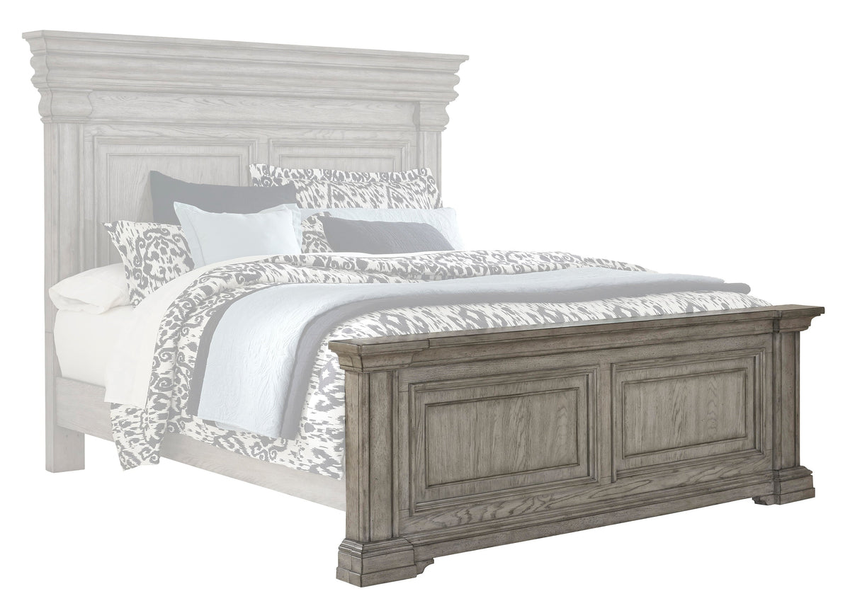 Pulaski Madison Ridge Heritage Taupe Queen Panel Footboard And Slats