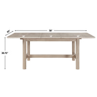 Gabby 60-78 inch Dining Table w/ 18-inch leaf